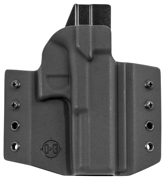 Picture of C&G Holsters 000100 Covert  Owb Fits Glock G17/G22/G31 Kydex Black