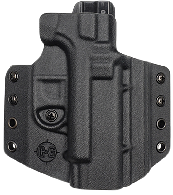 Picture of  C&G Holsters 0006100 Covert  Owb Black Kydex Belt Loop Fits Glock 19 Fits Glock 23 Fits Glock 45
