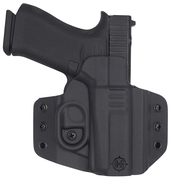 Picture of  C&G Holsters 0060100 Covert  Owb Black Kydex Belt Loop Glock 43/43X/Mos 840339700604