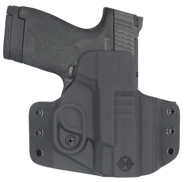 Picture of  C&G Holsters 0524100 Covert  Owb Black Kydex Belt Loop Fits M&P Shield 9/40 3.1"