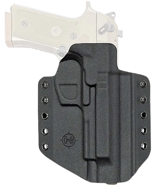 Picture of  C&G Holsters 2750100 Covert  Owb Black Kydex Belt Loop Fits Beretta M9a3/M9a4 Right Hand 840339727502