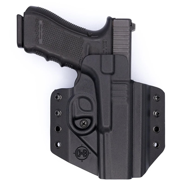 Picture of  C&G Holsters 0000100 Covert  Owb Black Kydex Belt Loop Glock 17/22/47 840339700000