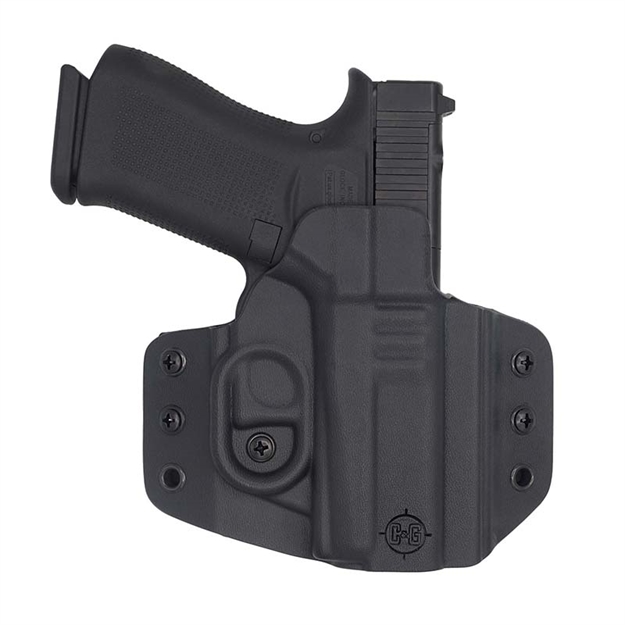 Picture of  C&G Holsters 0060100 Covert  Owb Black Kydex Belt Loop Glock 43/43X/Mos 840339700604