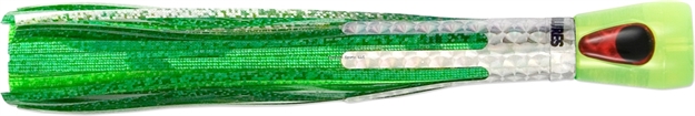 Picture of C&H Alien Trolling Lure, Green/Chartreus/Green Vinyl/Mylar Skirt, Concave Head, Hologram Eye, 7.5 IN