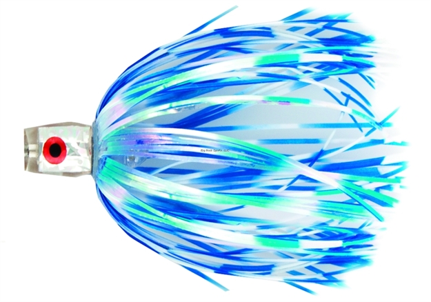 Picture of C&H King Buster Bling Series Lure,,  Blue/White Skirt, 3 PC