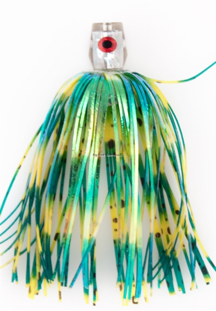 Picture of C&H King Buster Bling Series Lure,,  Chartreuse/Green/Firetail Skirt, 3 PC