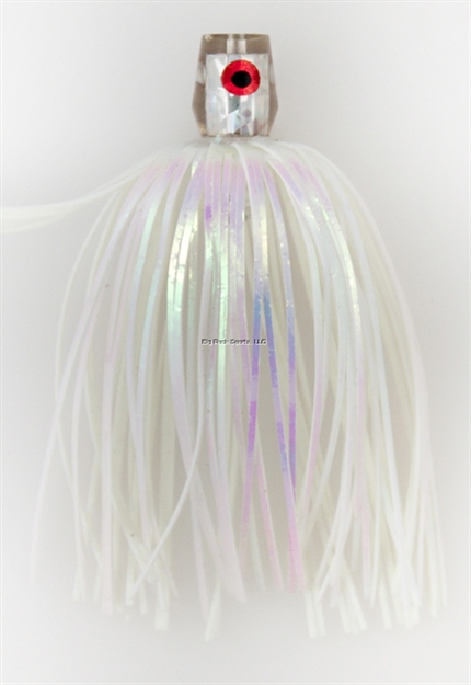 Picture of C&H King Buster Bling Series Lure,,  Clear/White Skirt, 3 PC