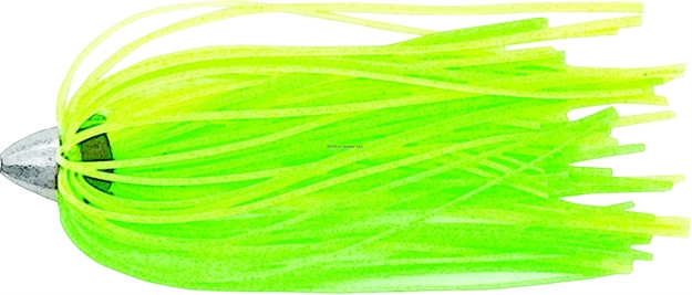Picture of C&H King Buster Lure,  Fluorescent Green/Charteuse Skirt, 1/8 OZ Head, 2.5 In, 3 PC