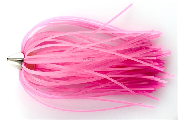 Picture of C&H King Buster Lure,  Pink/Glow Skirt, 1/8 OZ Head, 2.5 In, 3 PC