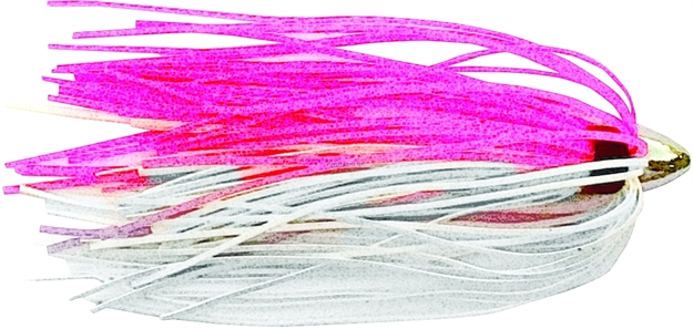 Picture of C&H King Buster Lure,  Pink/White Skirt, 1/8 OZ Head, 2.5 In, 3 PC