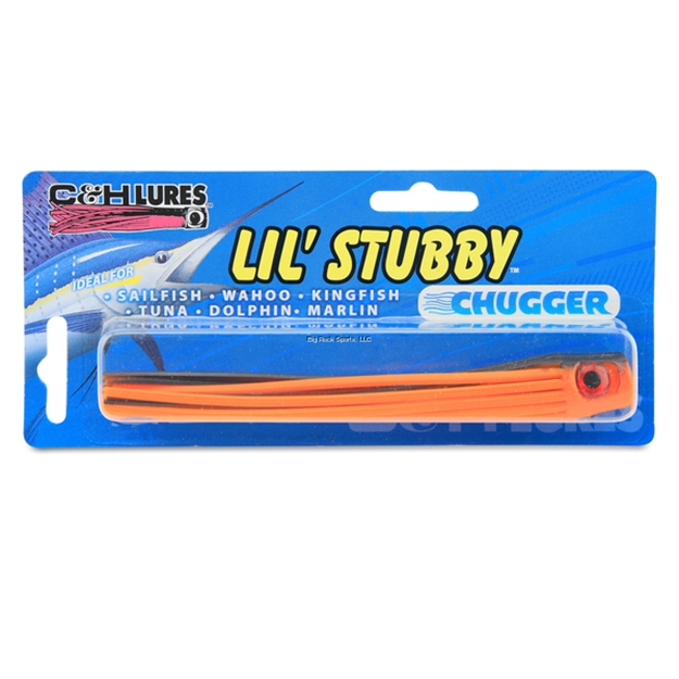 Picture of C&H Lil Stubby Chugger Lure, Black/Orange, 5.5 IN (14 Cm)