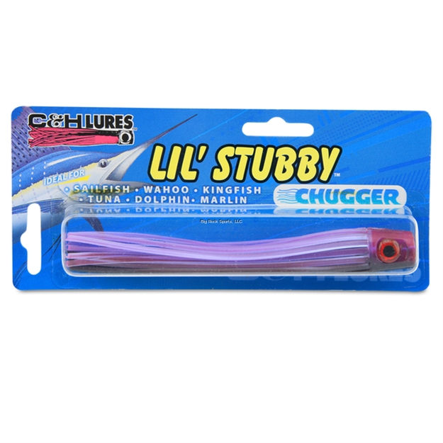 Picture of C&H Lil Stubby Chugger Lure, Black/Purple, 5.5 IN (14 Cm)
