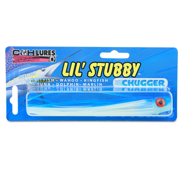 Picture of C&H Lil Stubby Chugger Lure, Blue/Glow, 5.5 IN (14 Cm)