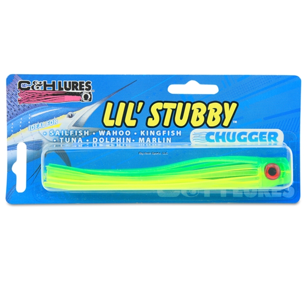 Picture of C&H Lil Stubby Chugger Lure, Green/Chartreuse, 5.5 IN (14 Cm)