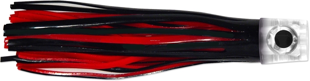 Picture of C&H Lil Stubby Trolling Lure, Black/Red Skirt, Flat Head, 5.5 IN