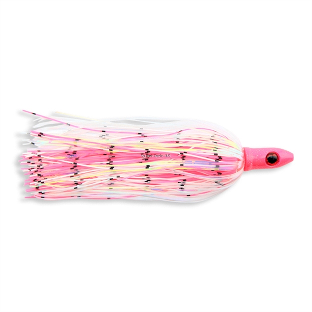 Picture of C&H Mahi Buster Bling, 1 OZ (28.3 G), Pink Silver Glitter Head, Pink/White/Pearl Disco Holographic Skirt, 6 IN (15.2 Cm)