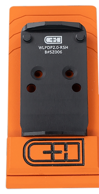 Picture of  C&H Precision Wlpdp2.0Rsh Walther Defense Pdp 2.0  Black Anodized Trijicon/Holosun Pattern Footprint