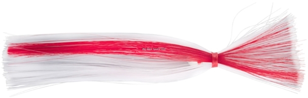 Picture of C&H Sea Witch Trolling Lure, White/Red Skirt, 2.5 OZ Head