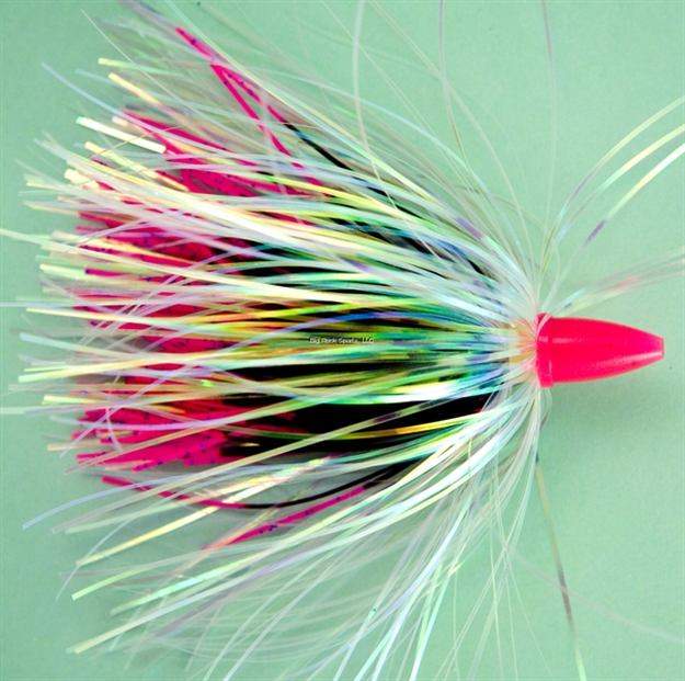 Picture of C&H Smoker Choker Trolling Lure,,  Black/Pink/Pearl Skirt, Luminescent Head, 4 IN