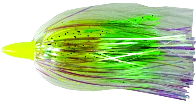 Picture of C&H Smoker Choker Trolling Lure,,  Chartreuse/Green/Pearl Skirt, Luminescent Head, 4 IN