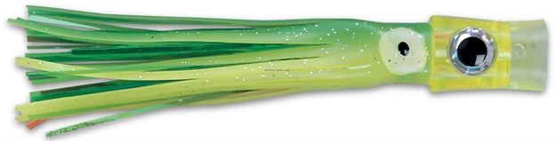 Picture of C&H Stubby Bubbler Trolling Lure, Green/Chartreuse/Green Skirt, 5.5 IN