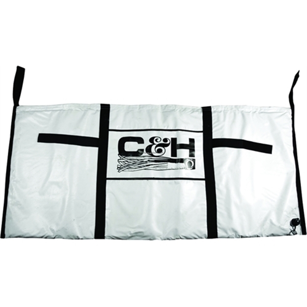 Picture of C&H Tournament Fish Bag, X-Large Billfish 40 IN X 88 In, With Dual Zippers & Drain Plug, White
