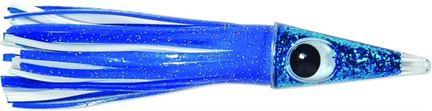 Picture of C&H Tuna Tango Trolling Lure, Blue/White Skirt, 1.75 OZ (49.6 G) Head, 5.75 IN (14.6 Cm)