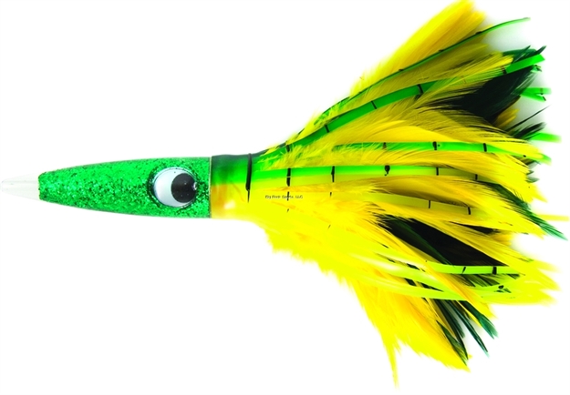 Picture of C&H Wahoo Whacker Feather Trolling Lure, Dolphin Feather Skirt, 10 IN