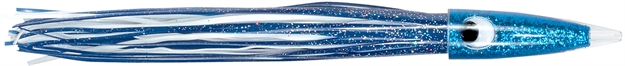 Picture of C&H Wahoo Whacker Trolling Lure, Blue/White Skirt, 6 OZ  11.5 IN