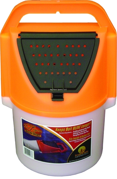 Picture of Challenge Plastics Bait Lagoon Troll Bucket Hot Orange 50354 746298503549