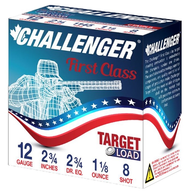 Picture of First Class Target Load 12 Gauge 2-3/4” #8 Shot Shotgun Ammo 40018