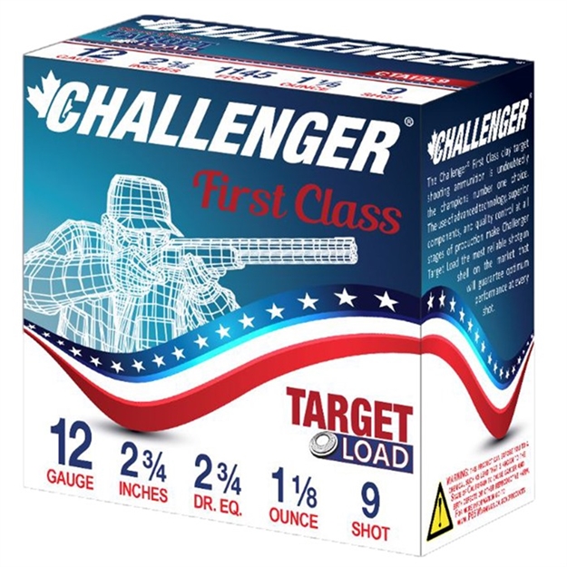 Picture of First Class Target Load 12 Gauge 2-3/4” #9 Shot Shotgun Ammo 40019 773622400199