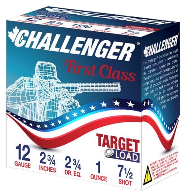 Picture of First Class Target Load 12 Gauge 2-3/4” #7.5 Shot Shotgun Ammo 40007 773622400076
