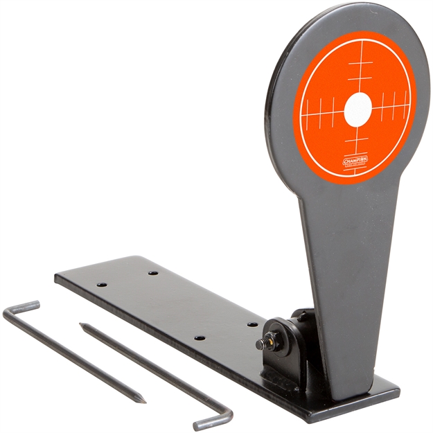 Picture of  Champion Targets 40881 Gong Popper Target Rimfire Orange Steel Standing Includes Ground Stakes