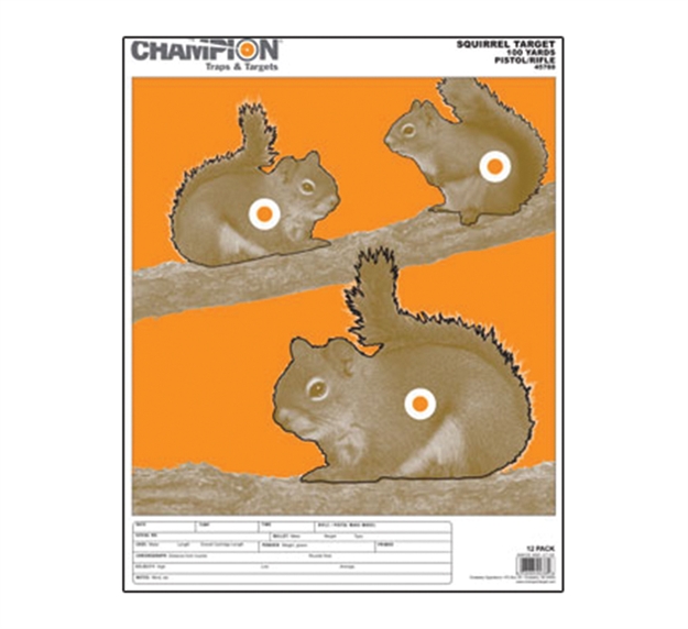Picture of Champion Targets Cham Squirrel Target Large          12Pk