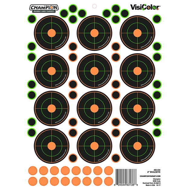 Picture of Champion Traps & Targets 2"Bulls Eye 5Pk W/60 Pastors 46134 604544631388