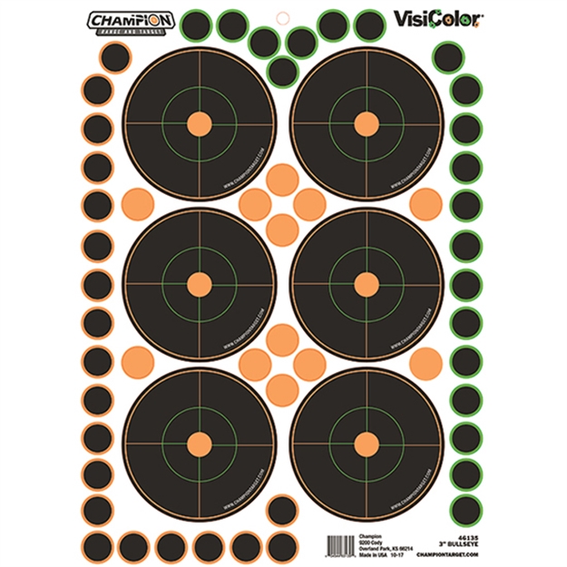 Picture of Champion Traps & Targets 3"Bulls Eye 5Pk W/150 Pastors 46135 604544631395