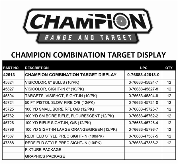 Picture of Champion Traps & Targets 42613 Combination Target Display