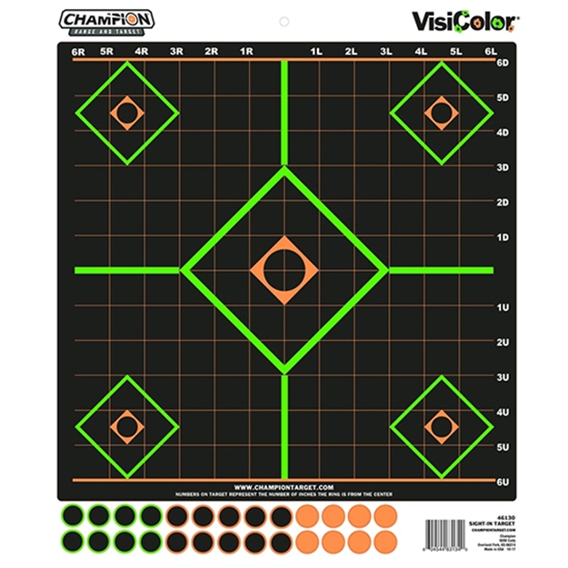 Picture of Champion Traps & Targets Adhsv Sight IN 5Pk Visiclr