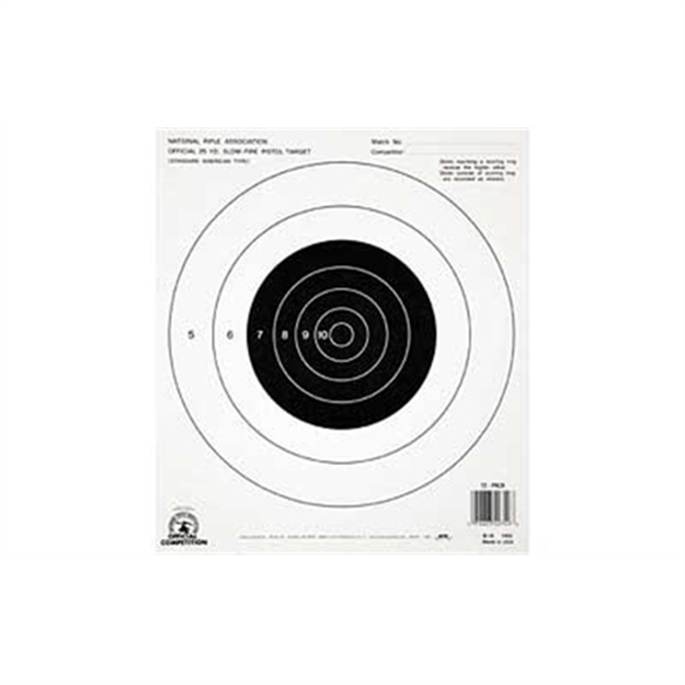 Picture of Champion Targets Nra B16,25Yd Pistol, Slow Fire 100Pk 40722 076683407221