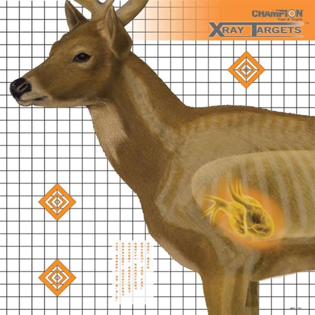 Picture of Champion Traps & Targets X-Ray Target Deer 25"X25" 6-Pack< 45902 076683459022