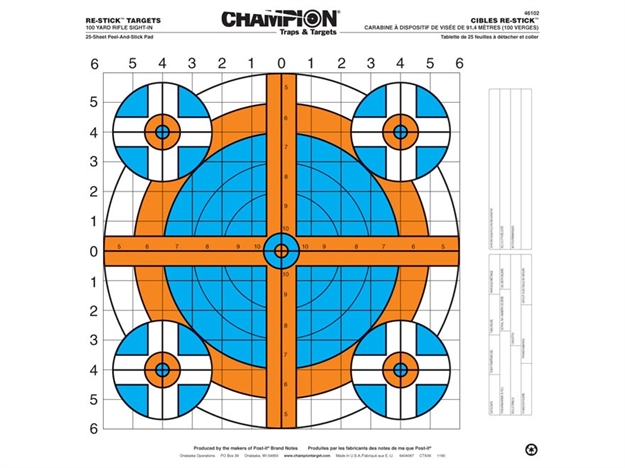 Picture of Champion Traps & Targets Re-Stick 100 YD Rifle Sight IN Self-Adhesve Trt 25-P 46102