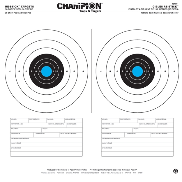 Picture of Champion Traps & Targets Re-Stick 50Ft Pstl Slwfr