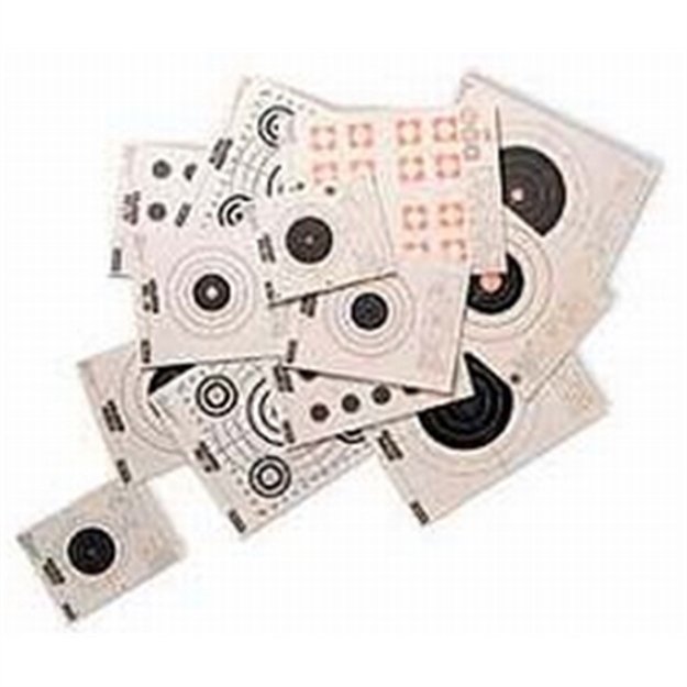 Picture of Champion Traps & Targets Scorekeeper 25 YD Pistol Slow Fire Target, Flourescent Orange/Green Bull, 11"X16", 12Pk 45760