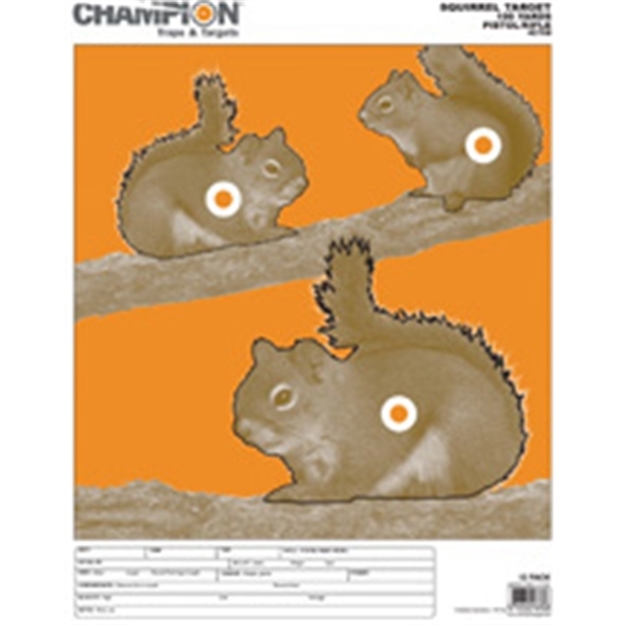 Picture of Champion Traps & Targets Squirrel-Large Paper Targe