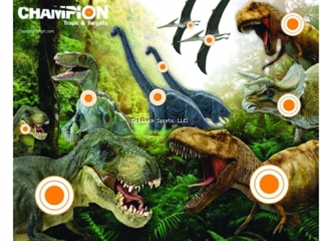 Picture of Champion Traps & Targets Target Dinosaur Hunt 12Pk 11"X14"