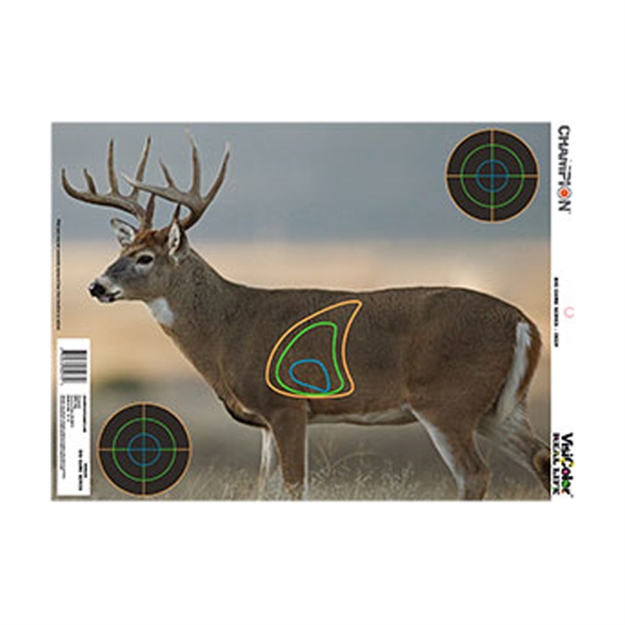 Picture of Champion Traps & Targets Visicolor Real Life Deer Target, 18"X12", 12Pk
