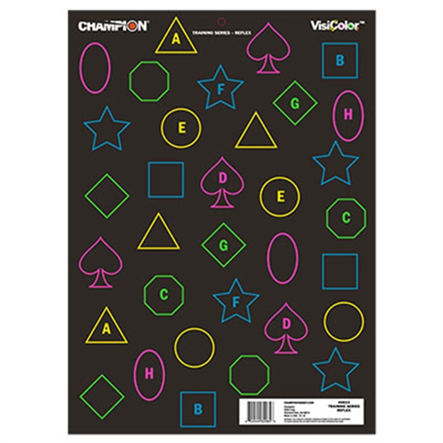 Picture of Champion Traps & Targets Visicolor Training Reflex Targets, 12Pk (4 OF Each Style)