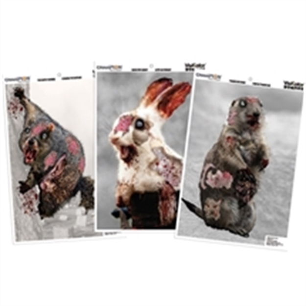 Picture of Champion Traps & Targets Zombie Visicolor Cute Animal Variety Pack 12X18 6Pack