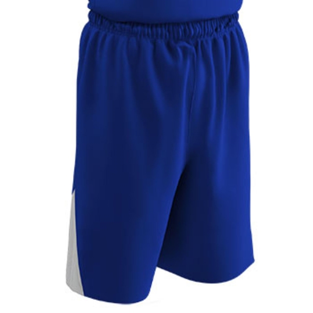 Picture of Champro Adult Dri Gear Pro Plus Basketball Short Roy Wht SM